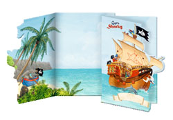 Einladungskarten für Piratenpartys