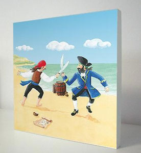 Piraten Wandbild für das Kinderzimmer