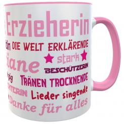 personalisierte Tasse beste Erzieherin 