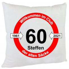 lustiges Kissen alte Säcke flauschig 
