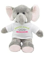 Elefant Kuscheltier für die Zuckertüte Schultüte mit Spruch 