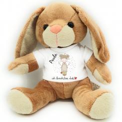 Kuscheltier Hase Schutzengel Glücksbringer mit Name 