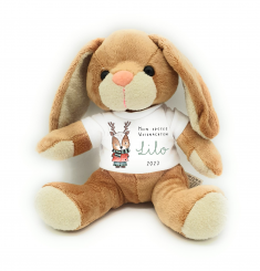 Personalisierbarer Hase Mein erstes Weihnachten mit Reh 