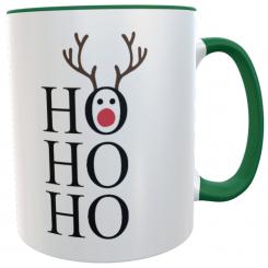 Tasse HoHoHo... mit Rentier grün 