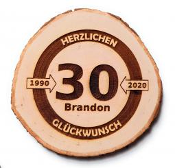 Untersetzer Verkehrszeichen mit Namen und Alter 