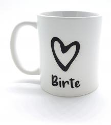 Tasse Herz Kaffeetasse mit Wunschnamen Landhaus 