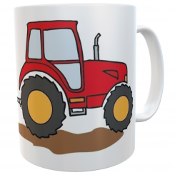 Namenstasse Traktor - personalisierte Kindertasse 