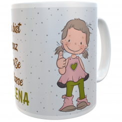 Kindertasse Du bist ganz große Klasse emmapünktchen mit Wunschname inkl. Geschenkverpackung 