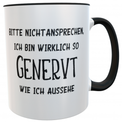 Bürotasse lustiger Spruch Bitte nicht ansprechen... I Bürotasse I Henkelbecher I Teetasse 