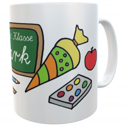 Schulkind-Tasse Einschulung Du bist 1. Klasse Mädchen Jungen 