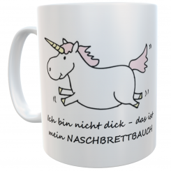 Einhorn-Tasse Pummel Naschbrettbauch 
