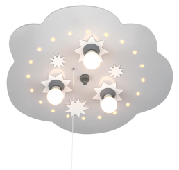 Elobra Sternenwolke LED silber, 3-flg. 