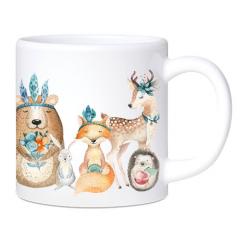 Kindertasse Kunststoff Waldtiere- personalisiert 180ml 