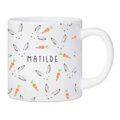 Kunststoff- Kindertasse Hasen/Möhren 180 ml 