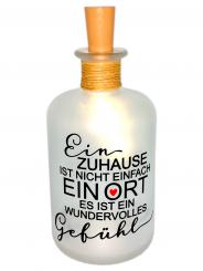 LED-Leuchtflasche zuhause Heimat rot 