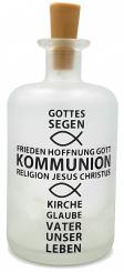 LED-Leuchtflasche Kommunion Geschenkflasche 