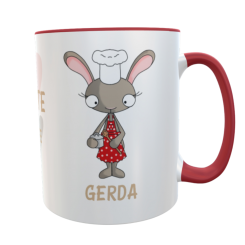 Personalisierte Tasse Küchenhilfe mit Wunschname – Dankeschön Geschenk Abschied Rente Kindergarten Kantine 