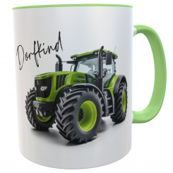 personalisierte Tasse Traktor Spruch Dorfkind 