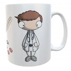 Personalisierte Keramik-Kaffeetasse: Ein besonderes Dankeschön für einen Arzt mit Herz 