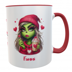 Kaffeetasse Valentinstag Bougie Mein Herz schlägt für Koffein 