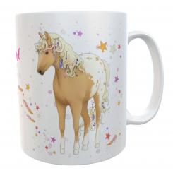 Tasse Pferd mit Namen Schulkind 2024 Kindertasse 