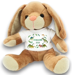 Hase Kuscheltier für die Zuckertüte Dino 