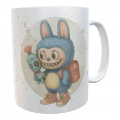 Schulkind Tasse La Bu zur Einschulung – Geschenk zum 1. Schultag – Keramiktasse 330ml mit Geschenkbox 