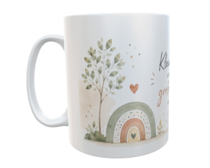 Personalisierte Erzieherin Tasse weiß 330 ml – Abschiedsgeschenk Kindergarten & Krabbelgruppe – Keramiktasse mit Namen 