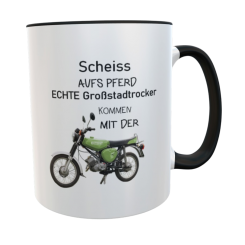 Personalisierte Simson Tasse Großstadtrocker 