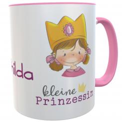 Tasse Prinzessin rosa Kunststofftasse personalisierte Kindertasse 