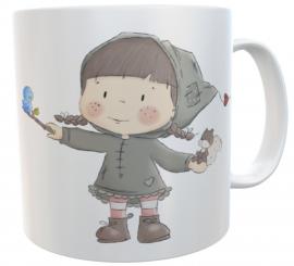 Kindertasse Kunststoff personalisiert Mädchen 180ml 