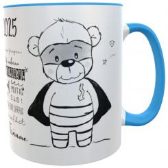 Personalisierte Schulkind Tasse 2026 mit Namen – Superhelden Motiv & Mutmach-Sprüchen 