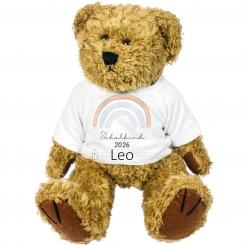 Teddy 'Schulkind' – Personalisiertes Kuscheltier, Glücksbringer und Ideales Geschenk zur Einschulung 