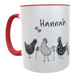 Kaffeetasse Hühner Ideal für Hühnerliebhaber 