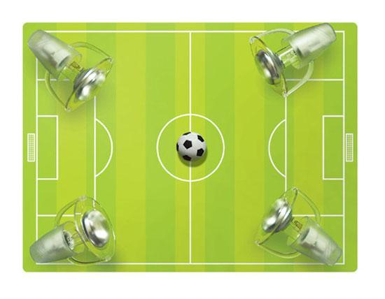 Niermann B-Ware Fußball Deckenlampe mit Strahlern Bolzplatz 