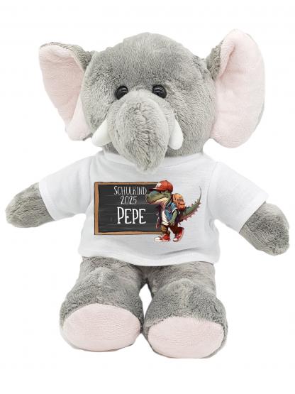 Elefant Kuscheltier Dino Pausenhof-Rocker für die Zuckertüte 