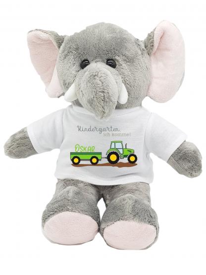 Kuscheltier Elefant für die Zuckertüte zum Kindergartenstart 
