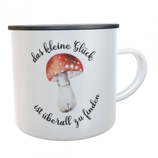 Emaille-Tasse Glück 