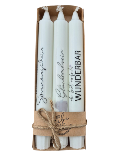 Geburtstagskerzen Geschenkset – Glücksschwein 