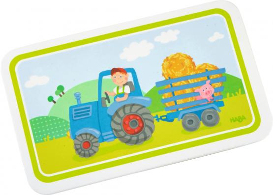 HABA Melamin Brettchen Traktor 