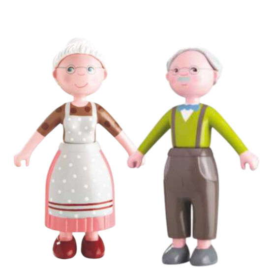 Haba Biegepuppen Little Friends Oma Elli und Opa Kurt 