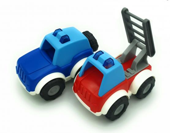 Haba Spielzeugauto-Set Feuerwehr Polizeiauto 