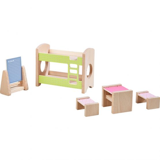 Haba Puppenhaus-Möbel Kinderzimmer für Geschwister 