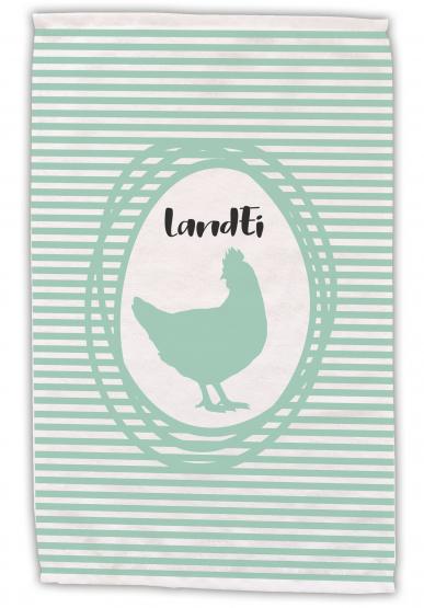 Küchenhandtuch Huhn Landhaus Gästehandtuch Größe 30x50 cm 