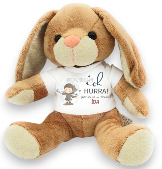 Hase Kuscheltier für einen schönen Start in den Kindergarten - mit Wunschname 