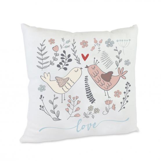 personalisiertes Kissen Love Birds 