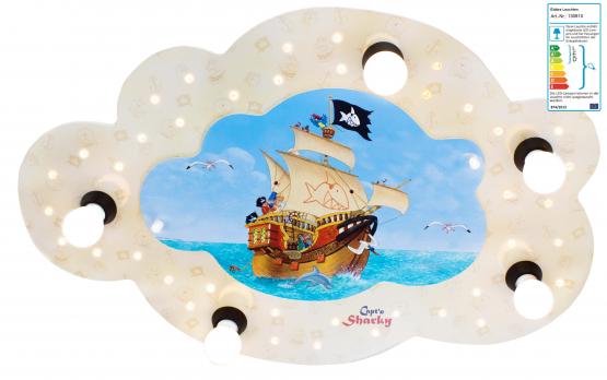 LED-Deckenleuchte Captn Sharky auf hoher See 