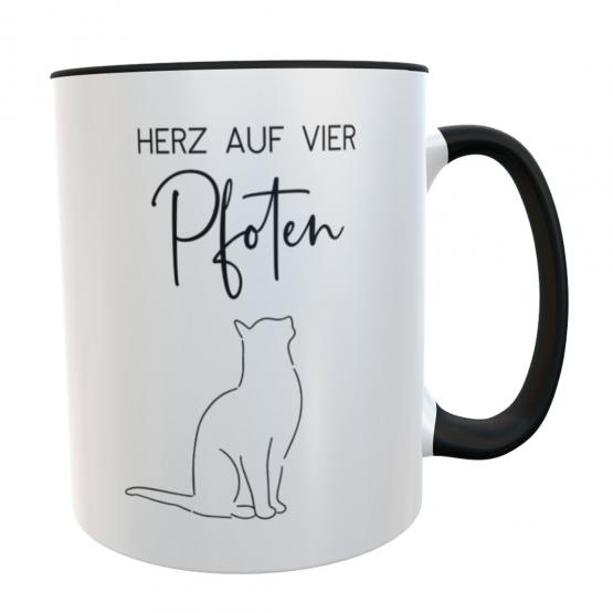 Personalisierte Katzen Tasse mit Sprüchen - Katzentasse - Cat Mug Geschenk Katzenliebhaber 