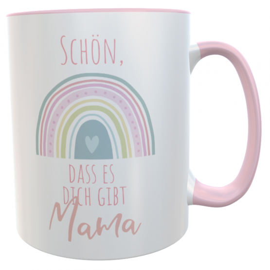 Kaffeebecher Muttertag Spruch Schön das es dich gibt 