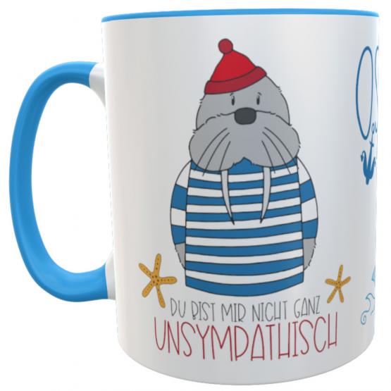 Ostsee-Liebe-Tasse mit Spruch maritimer Kaffee-Becher inkl. Geschenkverpackung 